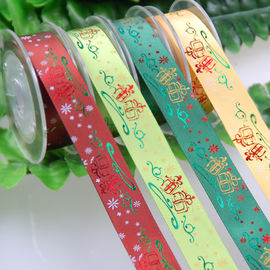 Il poliestere ha annunciato il nastro stampato stagnola per i regali di Natale che imballano Deco.