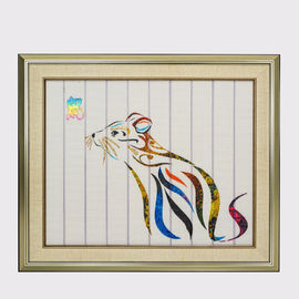 Parete incorniciata zodiaco cinese dell'hotel della pittura del nastro della decorazione della casa del ratto degli animali di arte dodici che appende arte decorativa della parete