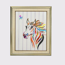 Zodiaco cinese che dipinge dodici tappezzerie di parete decorative incorniciate pittura di arte del nastro della decorazione della casa del cavallo degli animali