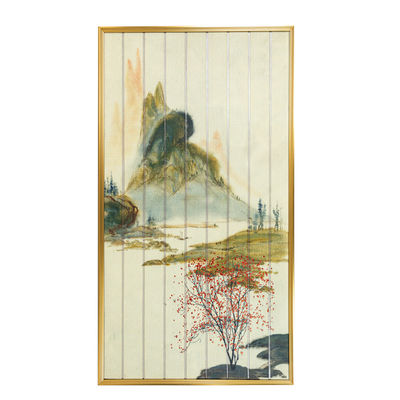 Pittura incorniciata di stile cinese del nastro di scena del fiume della natura