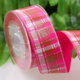 L'abitudine ha stampato gli archi della decorazione del nastro del tartan/griglia del nastro del Grosgrain per il vestito/regali