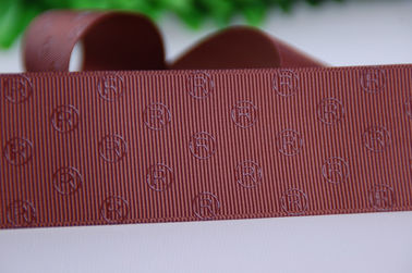 Nastro del raso stampato logo alzato 25 millimetri per i regali di compleanno che imballano decorazione