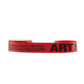 Danno stampato lettera sollevato di colore rosso di larghezza del nastro 22mm del Grosgrain liberamente