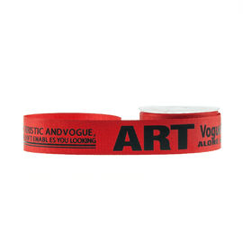 Danno stampato lettera sollevato di colore rosso di larghezza del nastro 22mm del Grosgrain liberamente