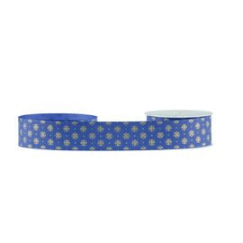 Nastro del Grosgrain di scintillio della decorazione, scatola cosmetica che imballa il nastro blu del Grosgrain