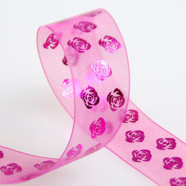Lato puro del doppio del nastro stampato oro della stagnola di Rosa per l'imballaggio cosmetico