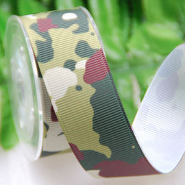 Il nastro del poliestere del trasferimento di calore, cammuffa il nastro spesso del Grosgrain per gli accessori dell'indumento