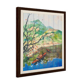 Nastro domestico della decorazione che dipinge dimensione di 43.5cm x di 54 con lo strappo della struttura di legno resistente