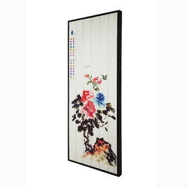 La primavera densamente d'attaccatura fiorisce la pittura, singola decorazione della pittura della parete del nastro del fronte