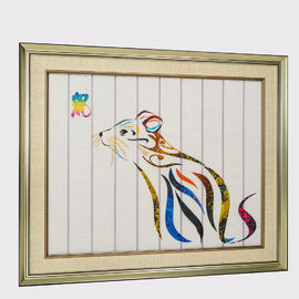Parete incorniciata zodiaco cinese dell'hotel della pittura del nastro della decorazione della casa del ratto degli animali di arte dodici che appende arte decorativa della parete