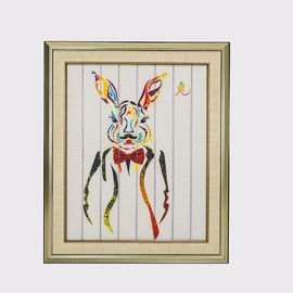 67,5 x nastro di 57cm che dipinge la tela del poliestere della pittura del coniglio di dodici animali materiale