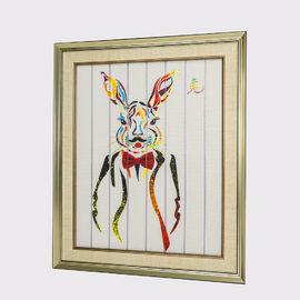 67,5 x nastro di 57cm che dipinge la tela del poliestere della pittura del coniglio di dodici animali materiale