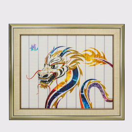 Materiale illustrativo cinese dello zodiaco del drago, pitture decorative incorniciate per il salone