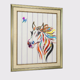 Zodiaco cinese che dipinge dodici tappezzerie di parete decorative incorniciate pittura di arte del nastro della decorazione della casa del cavallo degli animali