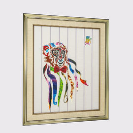 Nastro della decorazione della casa della scimmia degli animali di arte incorniciato zodiaco cinese dodici che dipinge la tappezzeria di parete decorativa pronta ad appendere