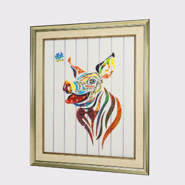 Nastro della decorazione della casa del maiale degli animali di arte incorniciato zodiaco cinese dodici che dipinge la tappezzeria di parete decorativa pronta ad appendere
