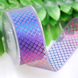 Organza d'imballaggio Ribbon, nastro puro dell'arcobaleno di fragranza dell'organza di lunghezza di 19mm