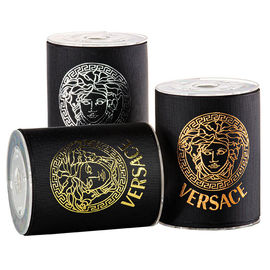 Fragranza nera di Versace dell'oro della stagnola che imballa il nastro del Grosgrain di 75mm
