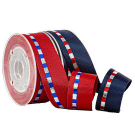 Argento della stagnola degli accessori delle scarpe di sport & oro blu un nastro tessuto nylon da 19 millimetri