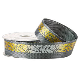 Nastro della tessitura del nylon del modello 25mm dell'oro della stagnola delle scarpe da corsa