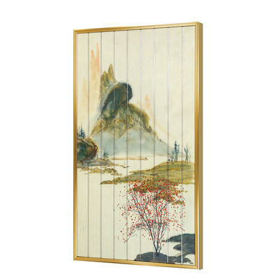 Pittura incorniciata di stile cinese del nastro di scena del fiume della natura